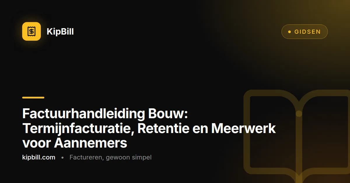 Bouwvakker die een termijnfactuur bekijkt op de bouwplaats met bouwtekeningen en helm