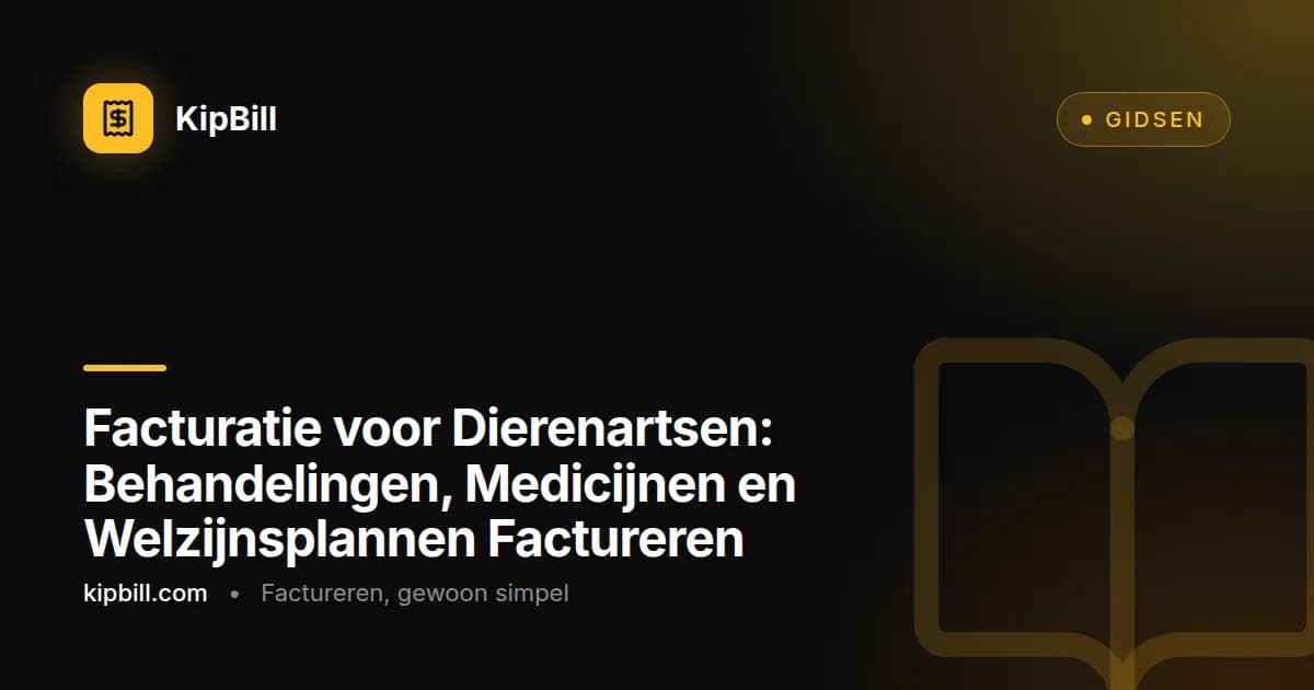 Dierenartsfactuur met gespecificeerde behandelingen, medicijnkosten en laboratoriumwerk voor een welzijnsbezoek