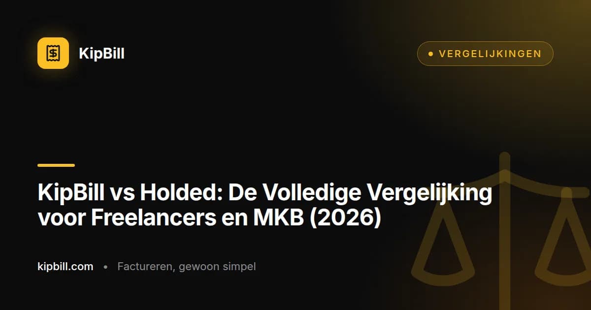 KipBill vs Holded facturatiesoftware vergelijking 2026