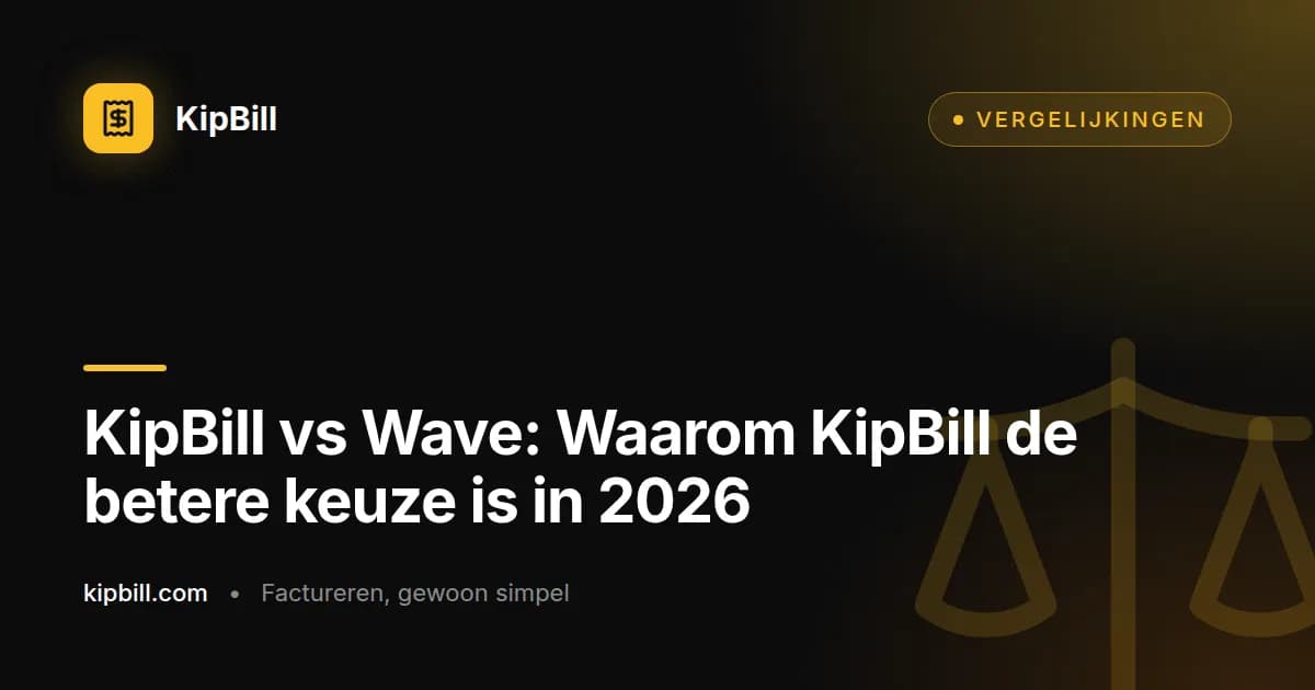 KipBill vs Wave facturatievergelijking 2026