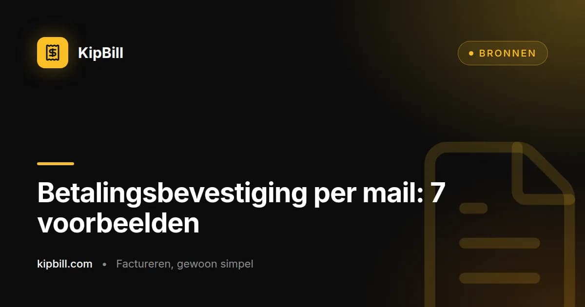 E-mailtemplates voor betalingsbevestigingen en bedankjes voor freelancers en kleine bedrijven