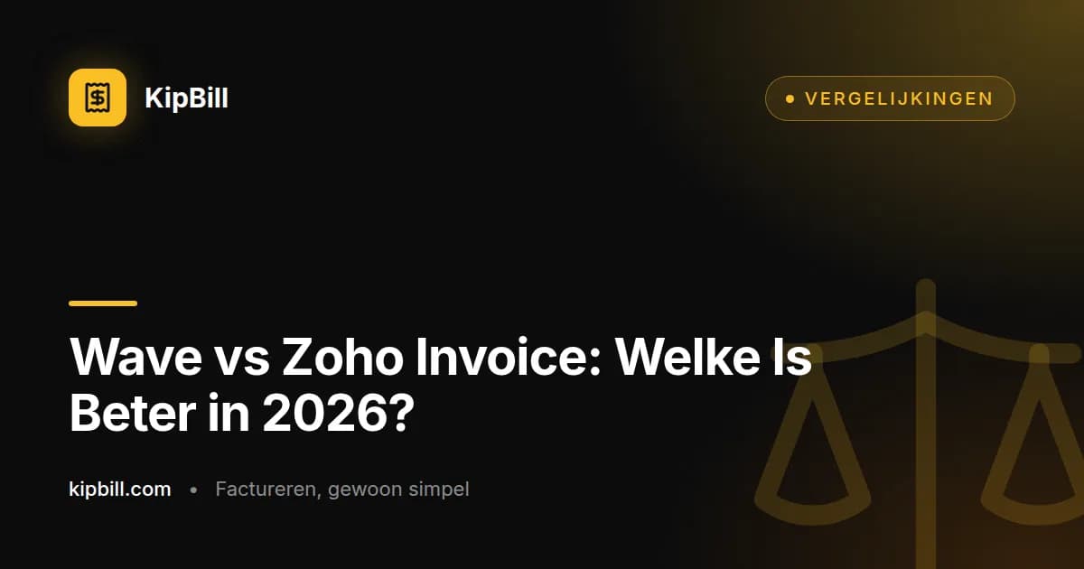 Wave vs Zoho Invoice vergelijking voor kleine bedrijven 2026