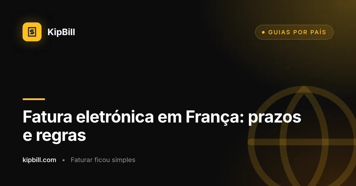 Calendário da fatura eletrónica obrigatória em França para trabalhadores independentes e pequenas empresas
