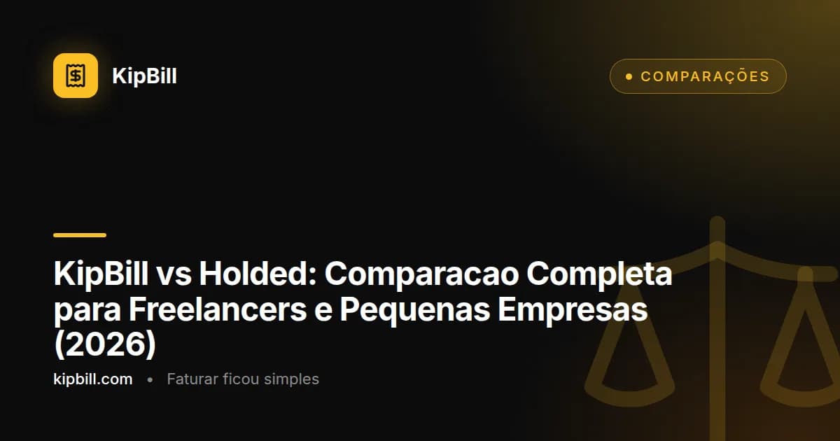 KipBill vs Holded comparação software faturação 2026