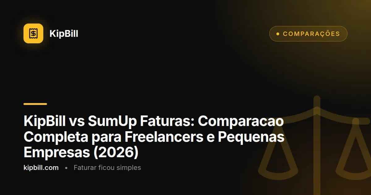 KipBill vs SumUp Faturas comparação 2026