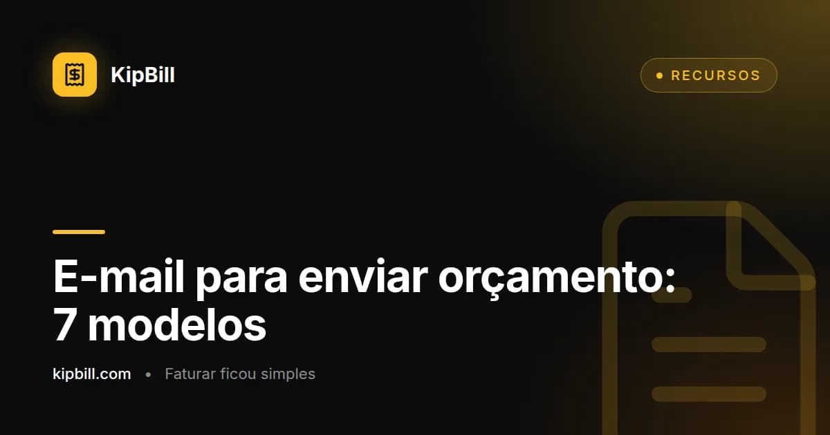 Modelos de e-mail para orçamentos para freelancers e pequenas empresas