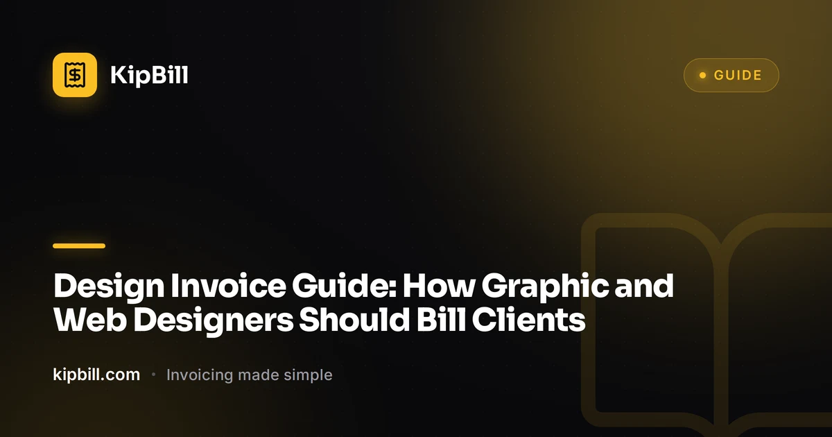 Design Invoice Guide: How Graphic and Web Designers Should Bill Clients ...